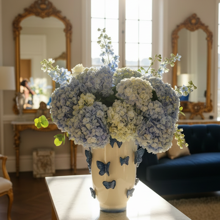 Butterflies vase